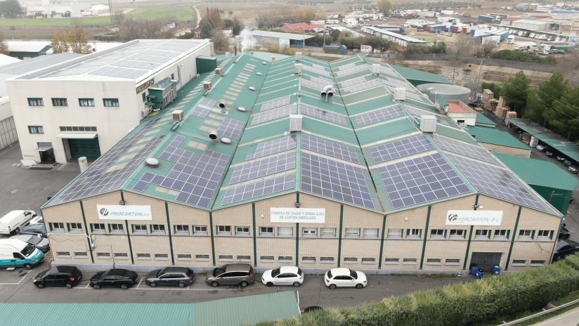 Instalaci&oacute;n fotovoltaica de autoconsumo con vertido cero en Procarton